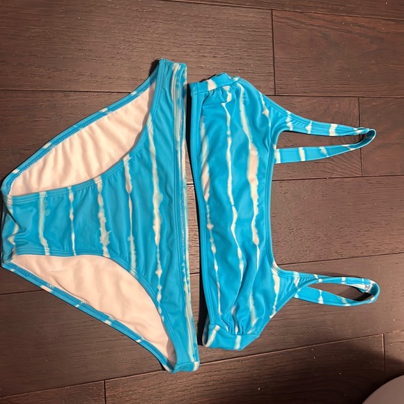Target Swim Target Swimsuit Full Set Blue Tie Dye Xl Poshmark
